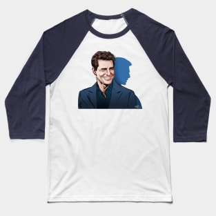 Tom Cruise - An illustration by Paul Cemmick Baseball T-Shirt